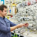 man choosing taps for bathroom fixtures