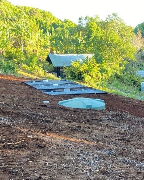 In-ground septic system in Bryon Bay