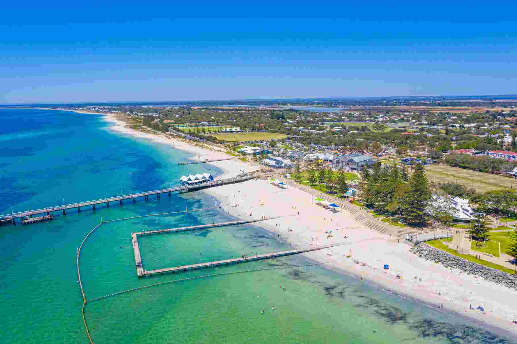 Aerial view of Busselton WA